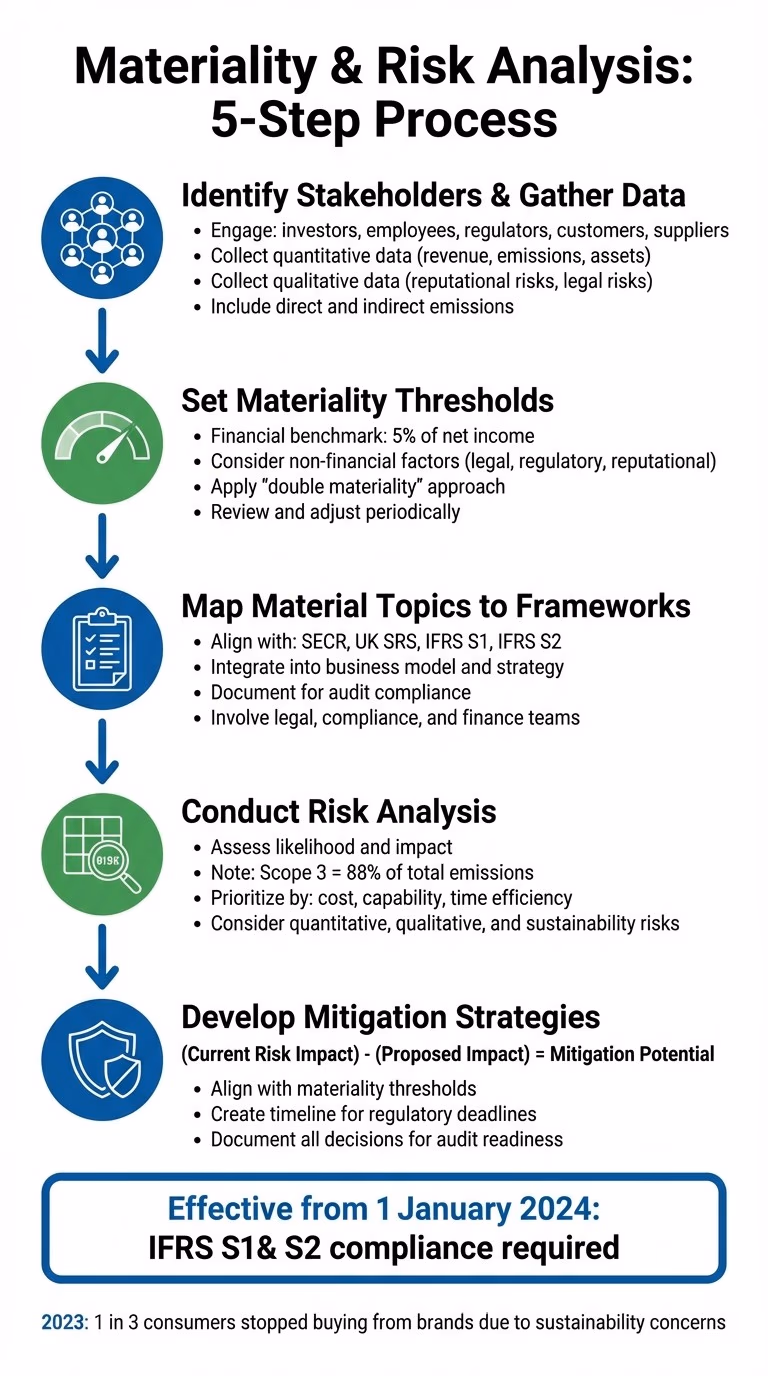5-Step Materiality and Risk Analysis Process for Sustainability Reporting