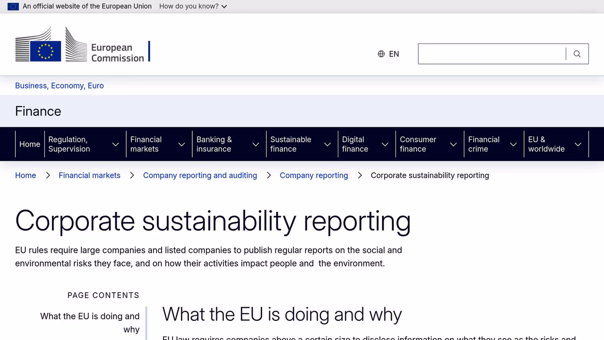 Corporate Sustainability Reporting Directive