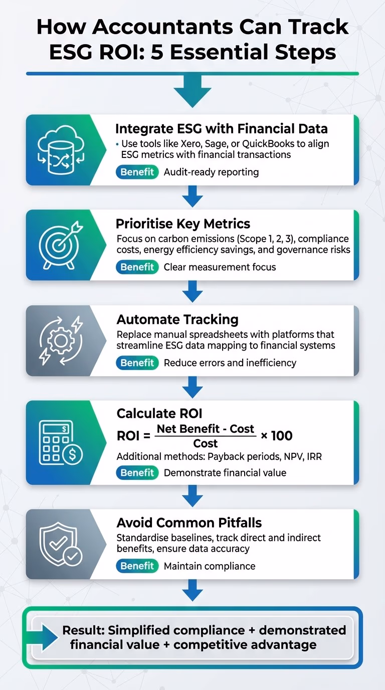5-Step Framework for Tracking ESG ROI in Accounting