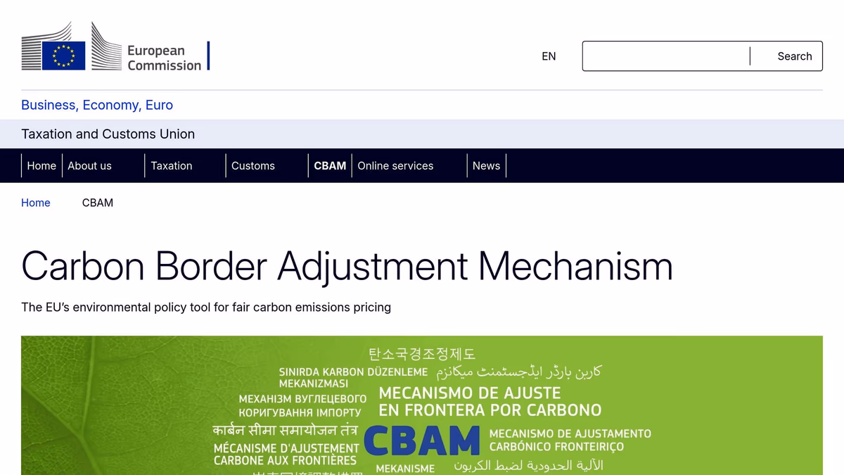 Carbon Border Adjustment Mechanism