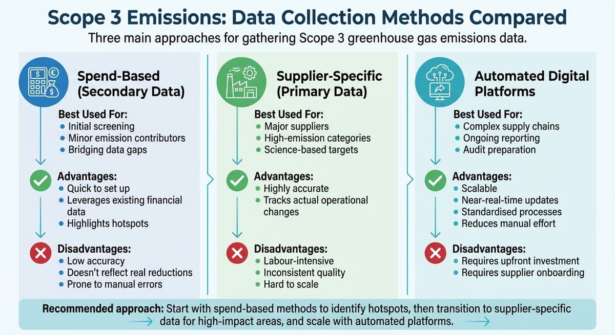 Comparison of Scope 3 Emissions Data Collection Methods