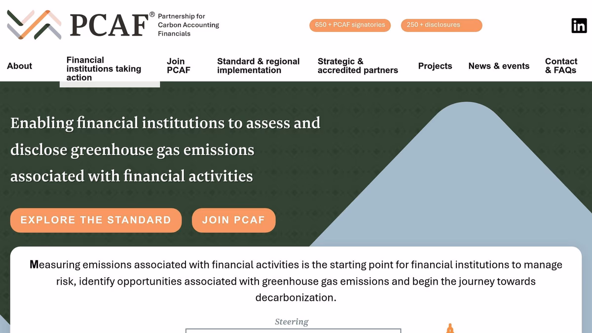 Partnership for Carbon Accounting Financials