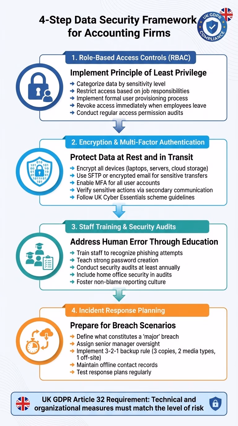 4-Step Data Security Framework for Accounting Firms Under UK GDPR
